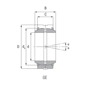 Ležaj CODEX GE90 2RS ES