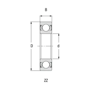 Ležaj EXTREME 608 ZZ C3 P6 Z3V3 IND.